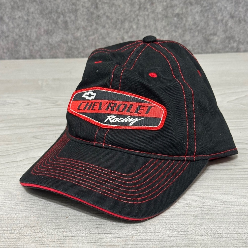 Chevrolet Racing Black Red Embroidered Logo Baseball Cap One Size‎ Fits Most Men